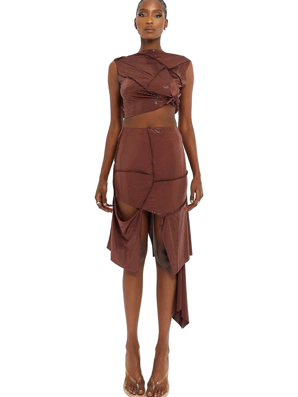 CouCoo UPSALA Tamarind Skin Top + Skirt Set S/M